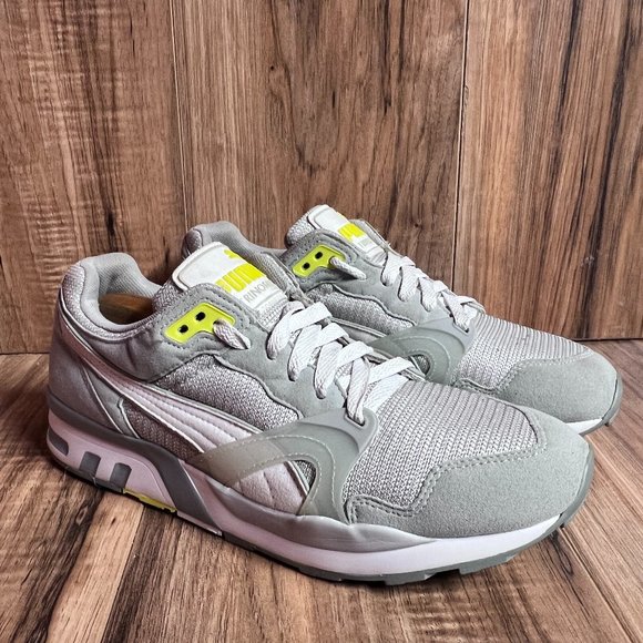 Puma Trinomic XT-1 Womens Cross Training Shoes Grey Yellow 358621 EUC Size 10 - Picture 1 of 6